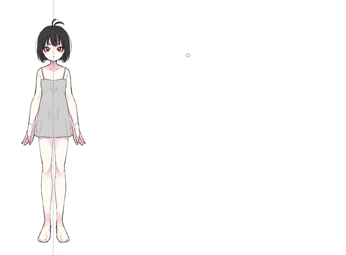 これはおさないさんの着せ替えをしたくて描いているもの 