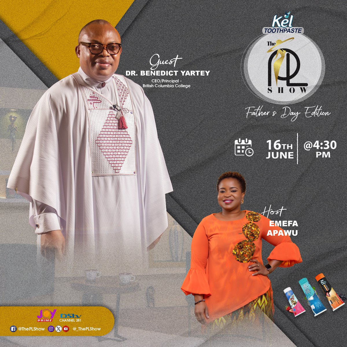 _ThePLShow's tweet photo. Make a date with us this Sunday on the PL Show as we celebrate the galant fathers, heroes in our lives. #PLshow #fathersday #fathers #heros https://t.co/4zagstuSyH
