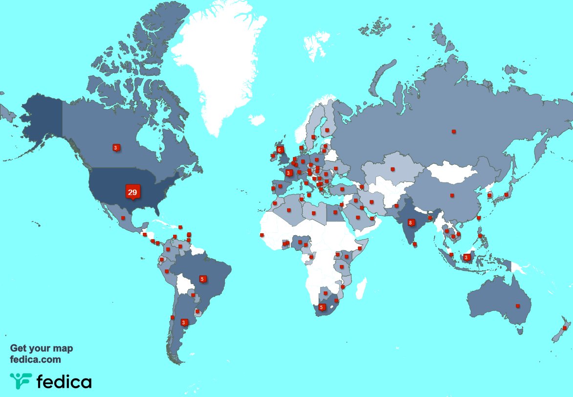 Special thank you to my 1 new followers from USA last week. fedica.com/!Mylove_PwCe