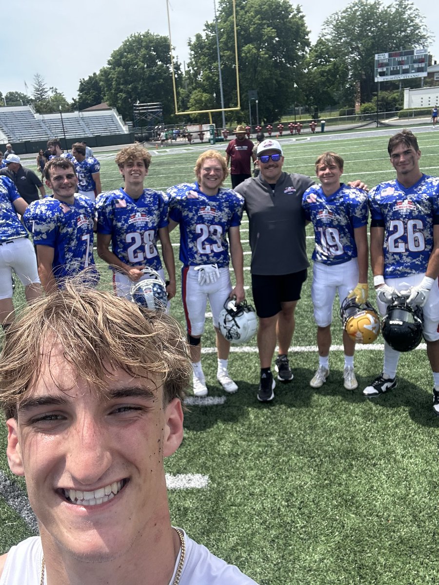 Darren had an incredible week proving why he deserved to be selected in the game. He played QB and WR and competed his butt off in practice. I am so thankful to coach him for the past 6 years. Love you <a href="/darren_penne11/">Darren Pennell</a>