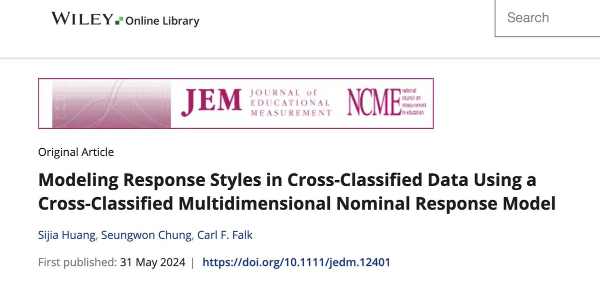 Response styles can bias self-report scores. Additionally, self-report data classified by multiple criteria (cross-classified data) poses challenges for statistical analysis. To address this, Prof. Carl Falk proposes a new Cross-Classified Multidimensional Nominal Response model.