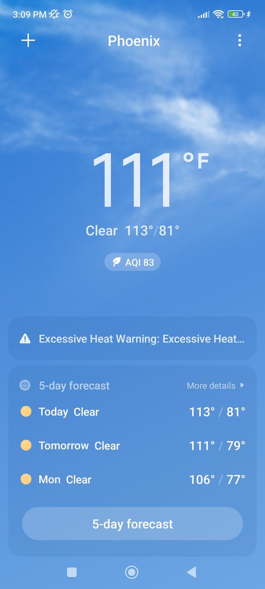 TenshiTraps's tweet photo. @kirawontmiss Not too bad for the summer in Arizona 🌵🤷🏻 at least it's not 119° F https://t.co/2hCtJQMRkA