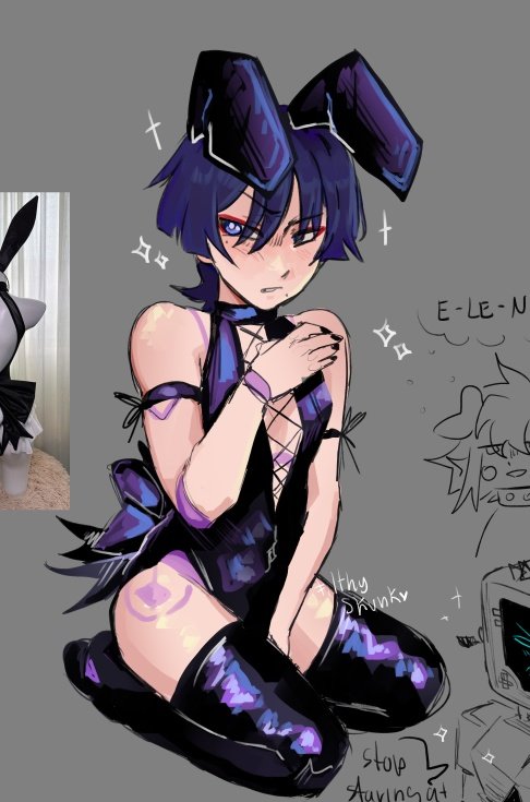 monthly redraw of #scaramouche in a bunsuit...