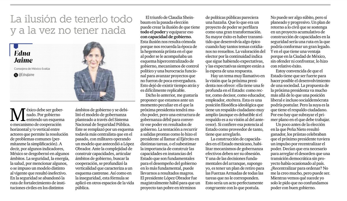 López Obrador fue magistralmente hábil para vestir de hazaña un proyecto que en términos de políticas públicas fue muy pobre. La gran duda por delante es si Claudia Sheinbaum continuará con esa ilusión de tenerlo todo y a la vez no tener nada.