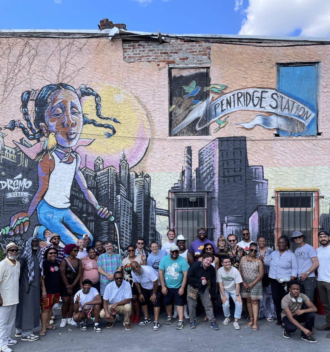 We build community. We care for one another. We fight. We win. Sweet afternoon kicking it with my movement famiy ☀️