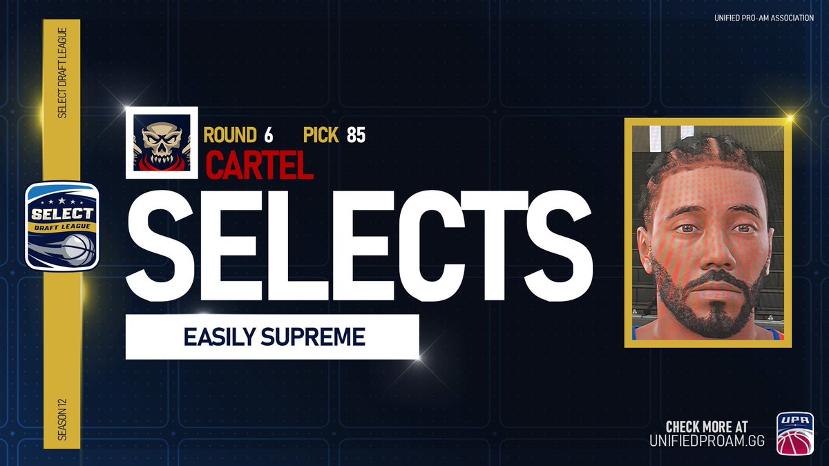 SIBA G League (@sibagleague) on Twitter photo With the fifth pick of the sixth round of the Select Draft League Season 12 Draft, the <a href="/SelectCartel/">El Paso Cartel ππ</a> choose... With the fifth pick of the sixth round of the Select Draft League Season 12 Draft, the <a href="/SelectCartel/">El Paso Cartel ππ</a> choose...