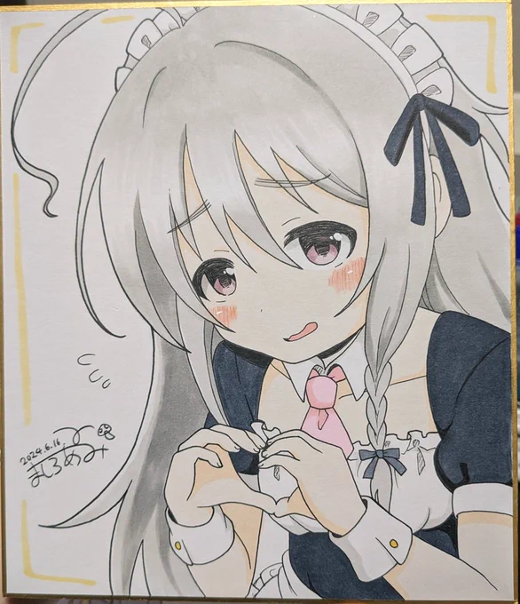 幸子(大色紙)…10,000円輝子(中色紙)…8,000円輝子はリクエストで描きましたがどなたにでもお売りします。早い者勝ちですが幸子は14時まで展示してからのお渡し予定です。#いついち 
