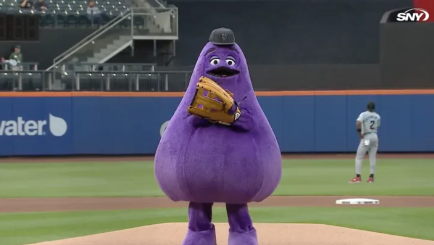 "So, Steve Cohen, how does it feel to have brought your fourth-straight World Series Championship to the Mets?"

"Well, it all started in the summer of 2024 when Grimace threw out the first pitch..."
