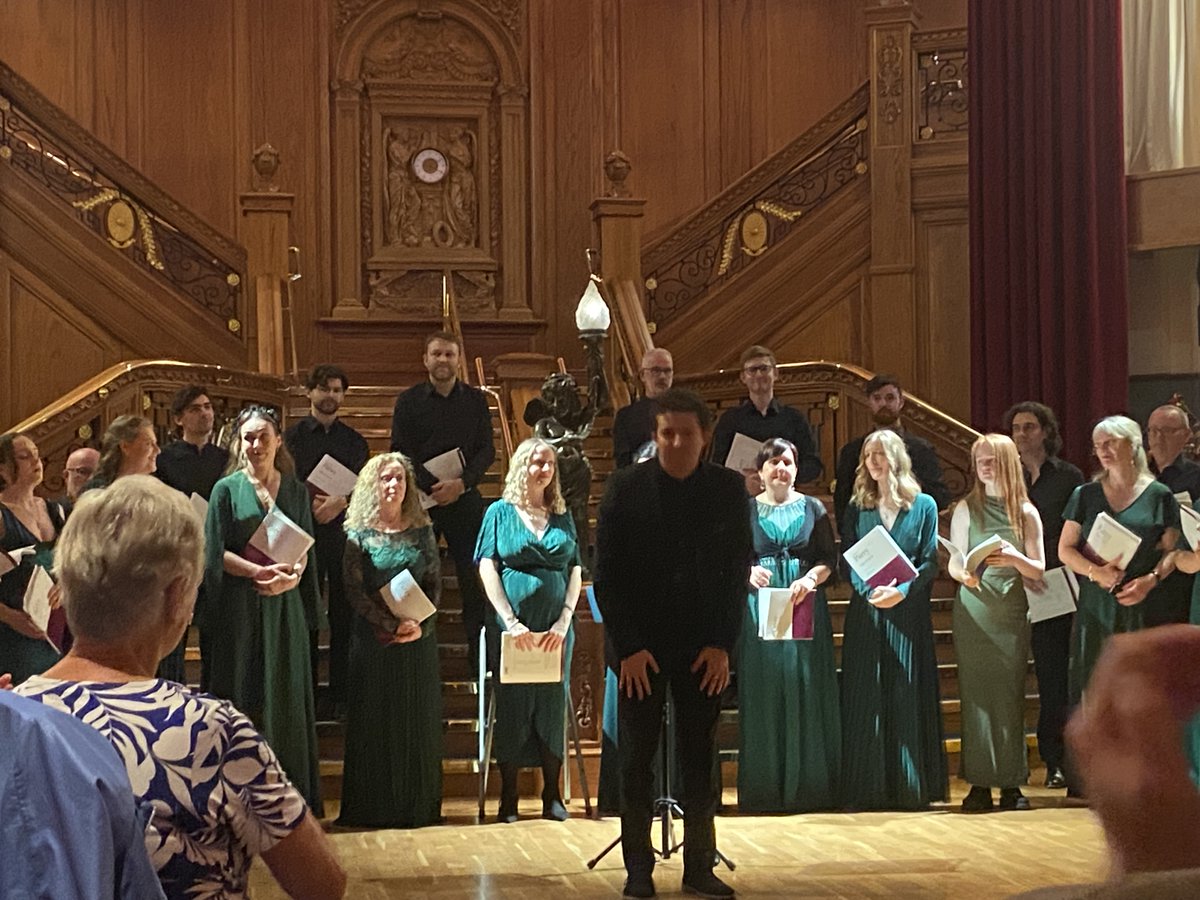 A beautiful programme in evocative settings, <a href="/caeciliana/">Cappella Caeciliana</a>'s Some Distant Shore, conducted by <a href="/MattQuinnsMusic/">Matthew Quinn</a> on three levels of <a href="/TitanicBelfast/">Titanic Belfast</a> is a magical and moving experience. Kudos to all concerned for an innovative, exquisitely realised and seamlessly choreographed concert.
