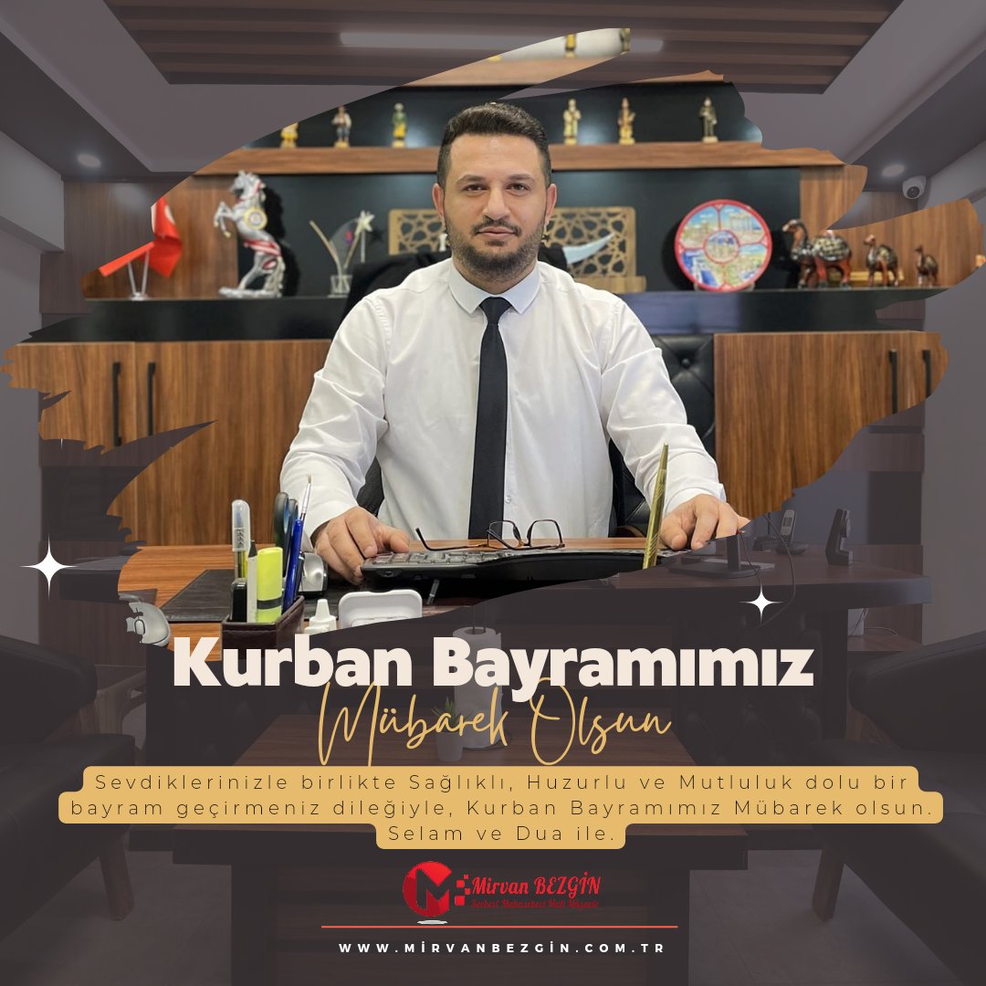 Sevdiklerinizle birlikte Sağlıklı, Huzurlu ve Mutluluk dolu bir bayram geçirmeniz dileğiyle, #Kurban #Bayramımız Mübarek olsun. Selam ve Dua ile.
