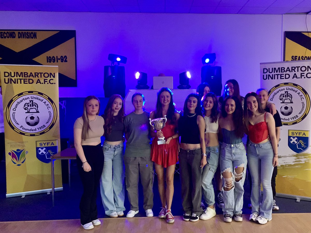 GirlsDumbarton's tweet photo. DU Ladies at the Dumbarton United AFC Prizegiving https://t.co/kwOFFyC3lo
