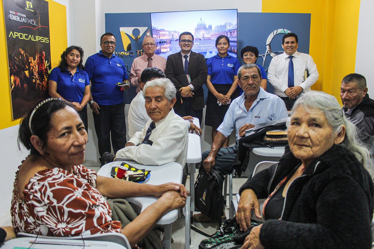AdventistasMPN's tweet photo. 💛Se apertura el Espacio NT #18 en la IASD Los Algarrobos - Piura “C”🎉
📖La Escuela Bíblica NT está comprometida con el discipulado🙌🏼 https://t.co/VTXWP3sqrT