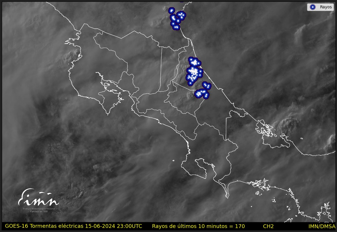 IMNCR's tweet image. #IMN_Aviso Meteorológico
Actualización de lluvias y condiciones inestables para el país 
Sábado 15 de junio del 2024
Enlace: imn.ac.cr/web/imn/avisos…