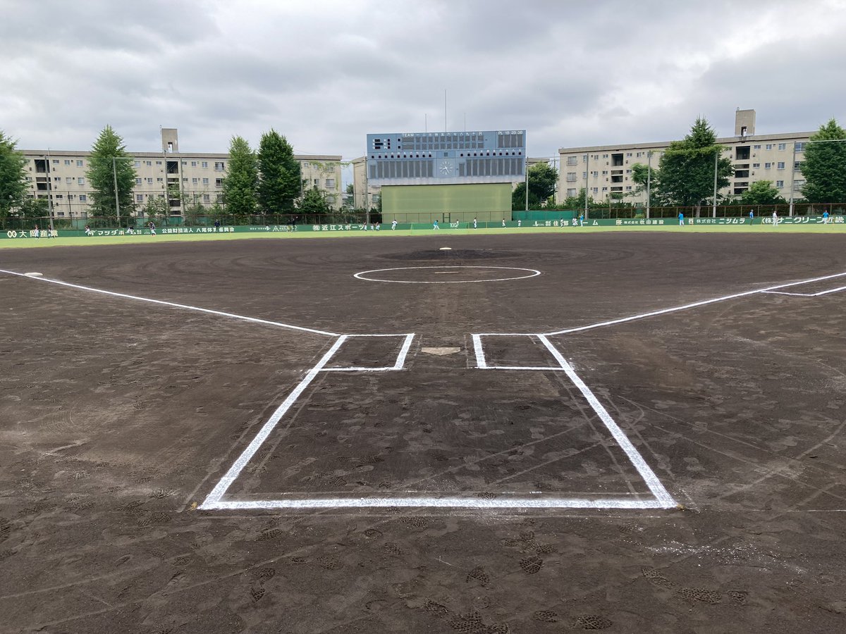 4試合目の球審です🥎
雨よ降らないでくれ🙏