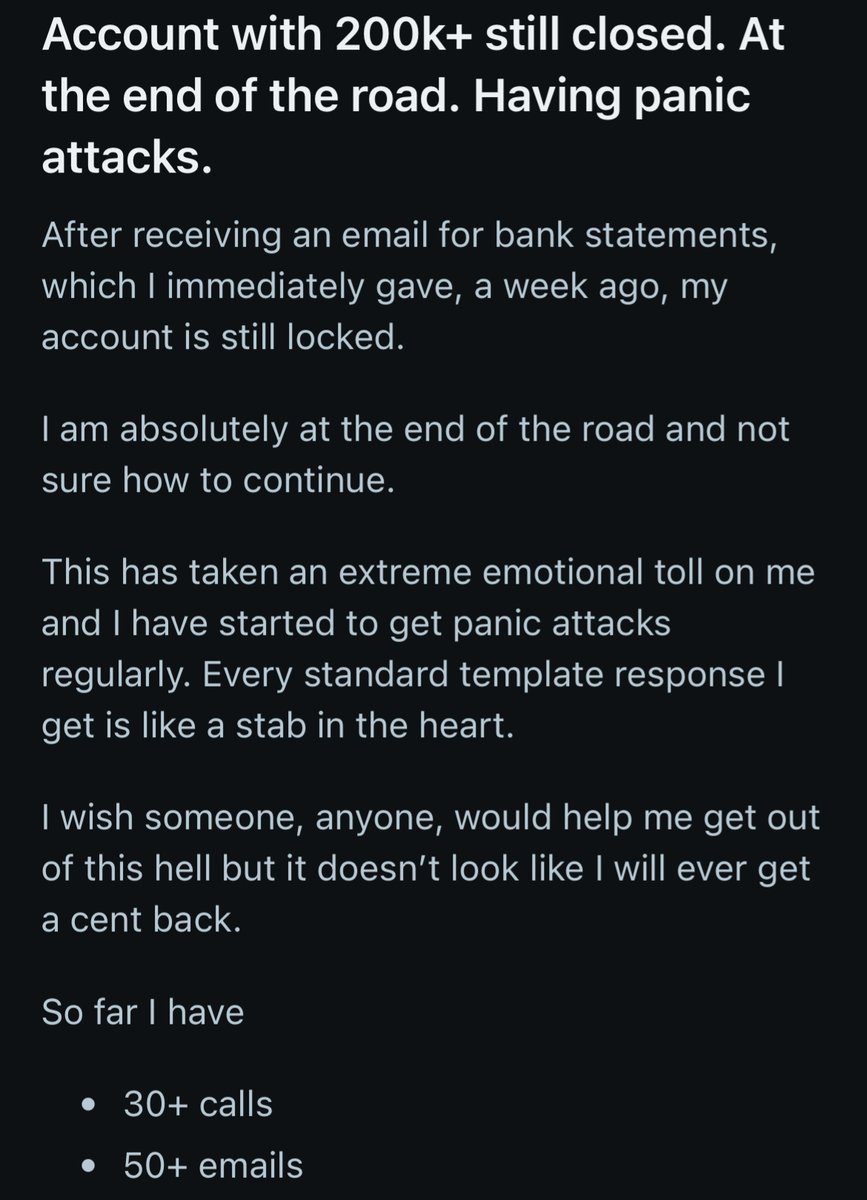 MrsRunescap3's tweet photo. The dreaded @coinbase & @CoinbaseWallet  account #lockouts! It's like trying to get into a club where the bouncer is a robot with a strict no-fun #policy.

It seems like #Coinbase is locking people out of their #accounts for various reasons, ranging from security concerns to arbitrary #decisions that make about as much sense as trying to teach a fish to ride a bicycle.

Some users have been locked out for months, even years, with little to #noexplanation or #resolution from Coinbase. It's like they're playing a game of "who can hold onto your money the longest"