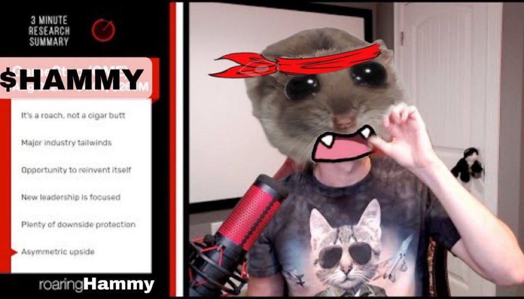 kryptogenix_'s tweet photo. people miss the roaring kitty but continue to fade the roaring $hammy https://t.co/IqAxNWOp8G