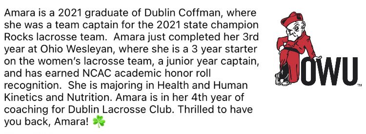 Dublin Lacrosse Club tweet media