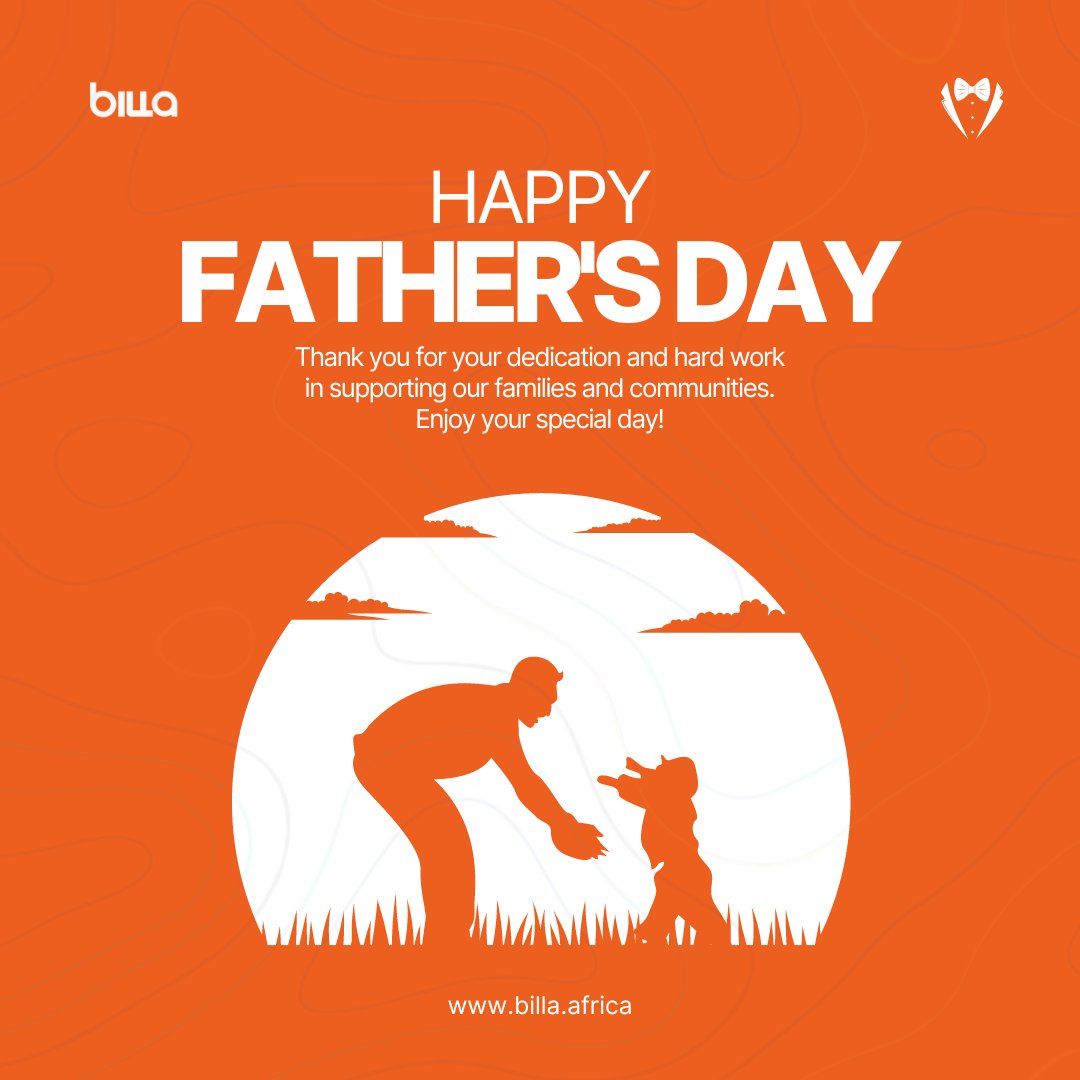 mybillsapp's tweet photo. 💼 Happy Father's Day! 💼
 
Thank you for your unwavering support and dedication to your families and communities. Enjoy your special day! 🌟💙

#fathersday #billspayment #familysupport #billa https://t.co/lkmvjcUIOk