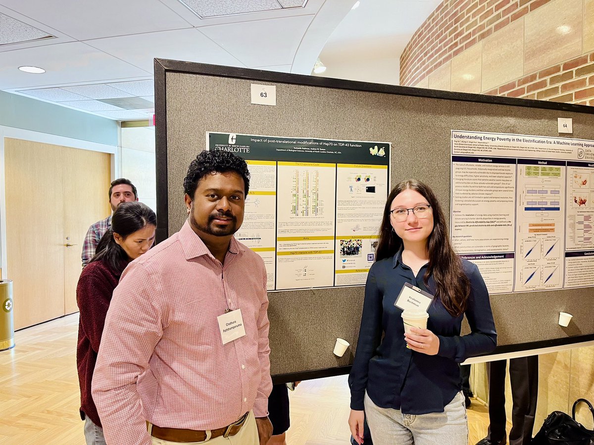 J_Chathura_M's tweet photo. It was a nice experience to present our research projects in the 1st NC postdoc research symposium along with my colleague @whybee_yb. We had a great time meeting and sharing our experiences with great minds in the state. Truman Lab @TrumanLab representation at #postdocsymposium https://t.co/I74eGHTXm9
