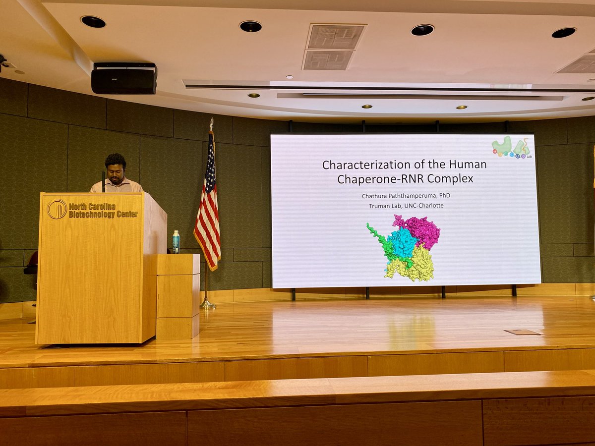 J_Chathura_M's tweet photo. It was a nice experience to present our research projects in the 1st NC postdoc research symposium along with my colleague @whybee_yb. We had a great time meeting and sharing our experiences with great minds in the state. Truman Lab @TrumanLab representation at #postdocsymposium https://t.co/I74eGHTXm9