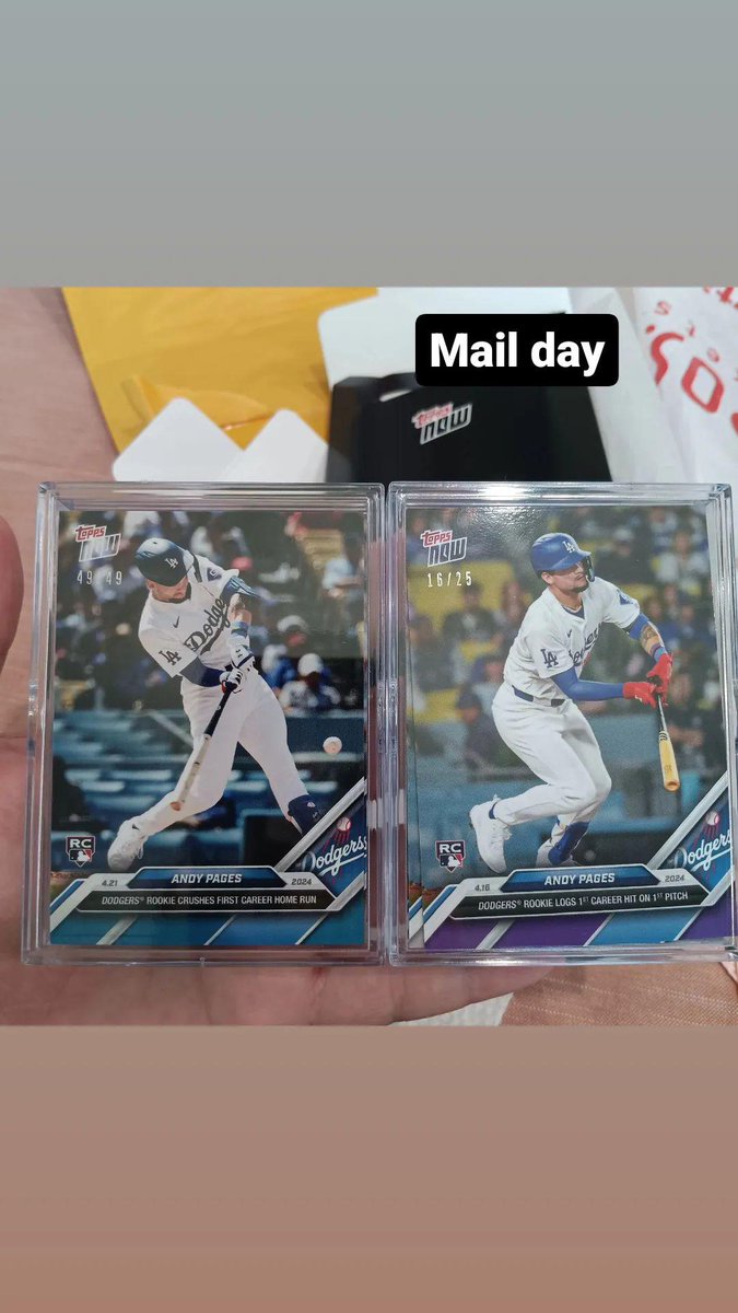 jumbojaxncdylax's tweet image. #mailday #topps #andypages