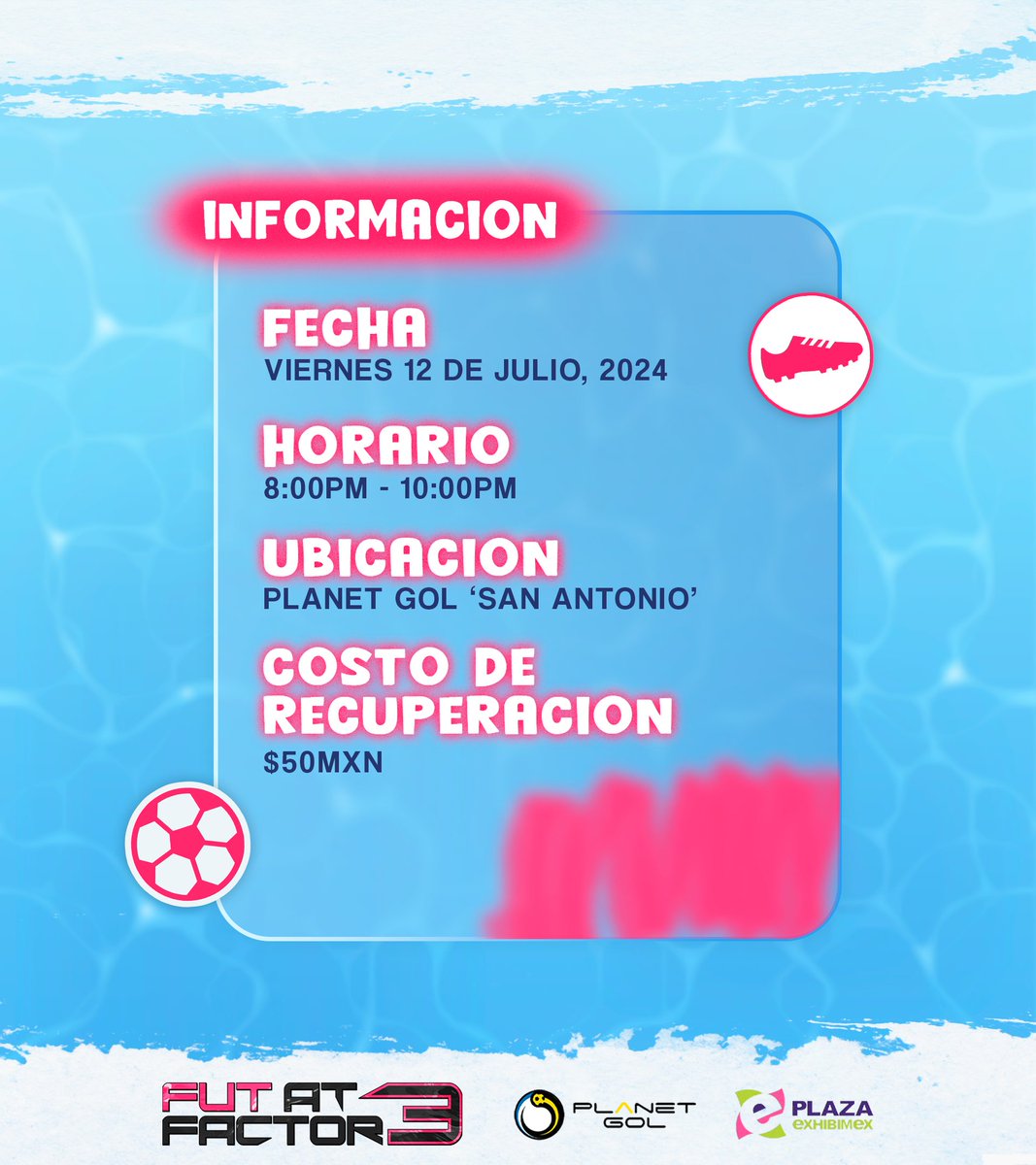 FUT @ FACTOR IS BACK! 🚨⚽️ - ¡Por tercera ocasión regresa la reta de fútbol amistosa para la comunidad en semana de Factor!

Who's in? - ❤️ y ♻️ para alcanzar más gente!