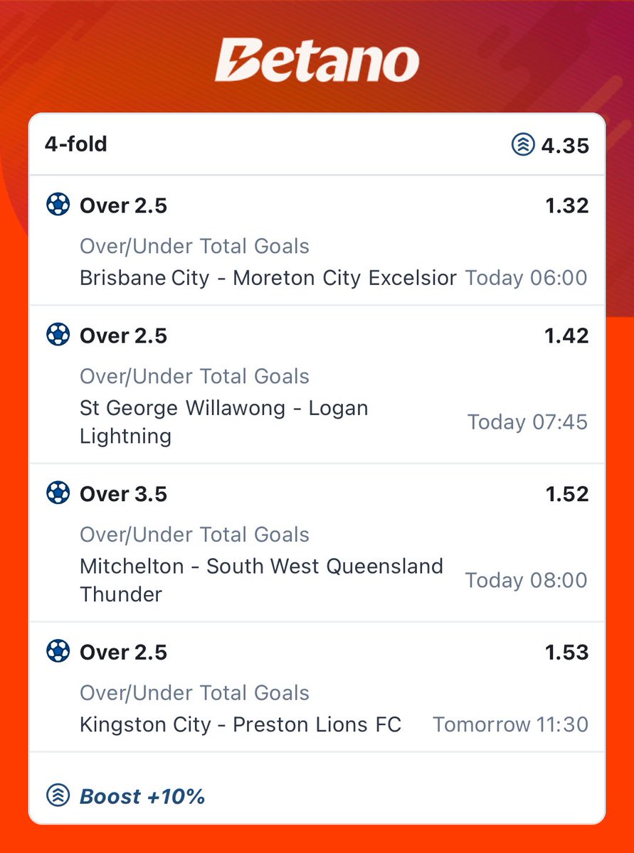 4odds on betano Stake with steeze… NO STATS just picks

code: HCI0PLFE stake responsibly…