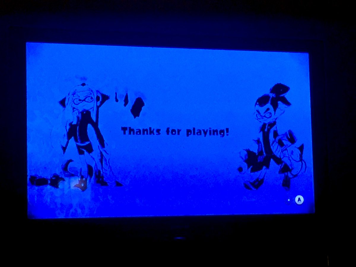 Lcd101's tweet photo. This is your daily Captain’s Update, sponsored by Forge. After 68 days, it’s over.
This is a picture I took at the end of Splatoon’s Hero Mode, back in 2015. Although this is the end of my updates, this is still just the beginning. I will always, always love Splatoon.
Stay fresh! https://t.co/mY5oVuvINg