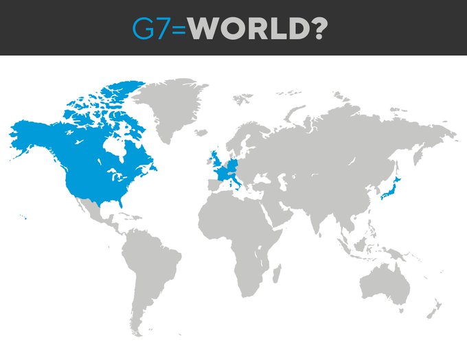 CGMeifangZhang's tweet photo. G7＝WORLD? https://t.co/bDEgZYvSu4