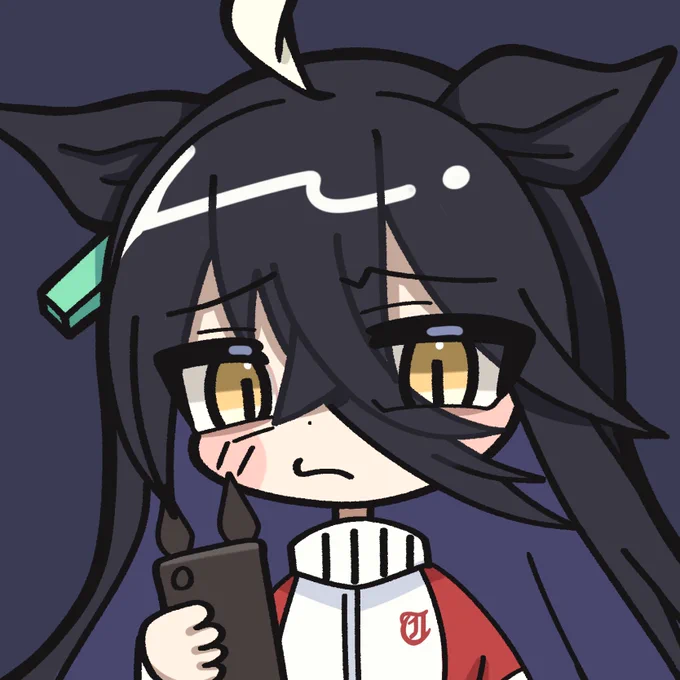 変な人…#ウマ娘 #マンハッタンカフェ 
