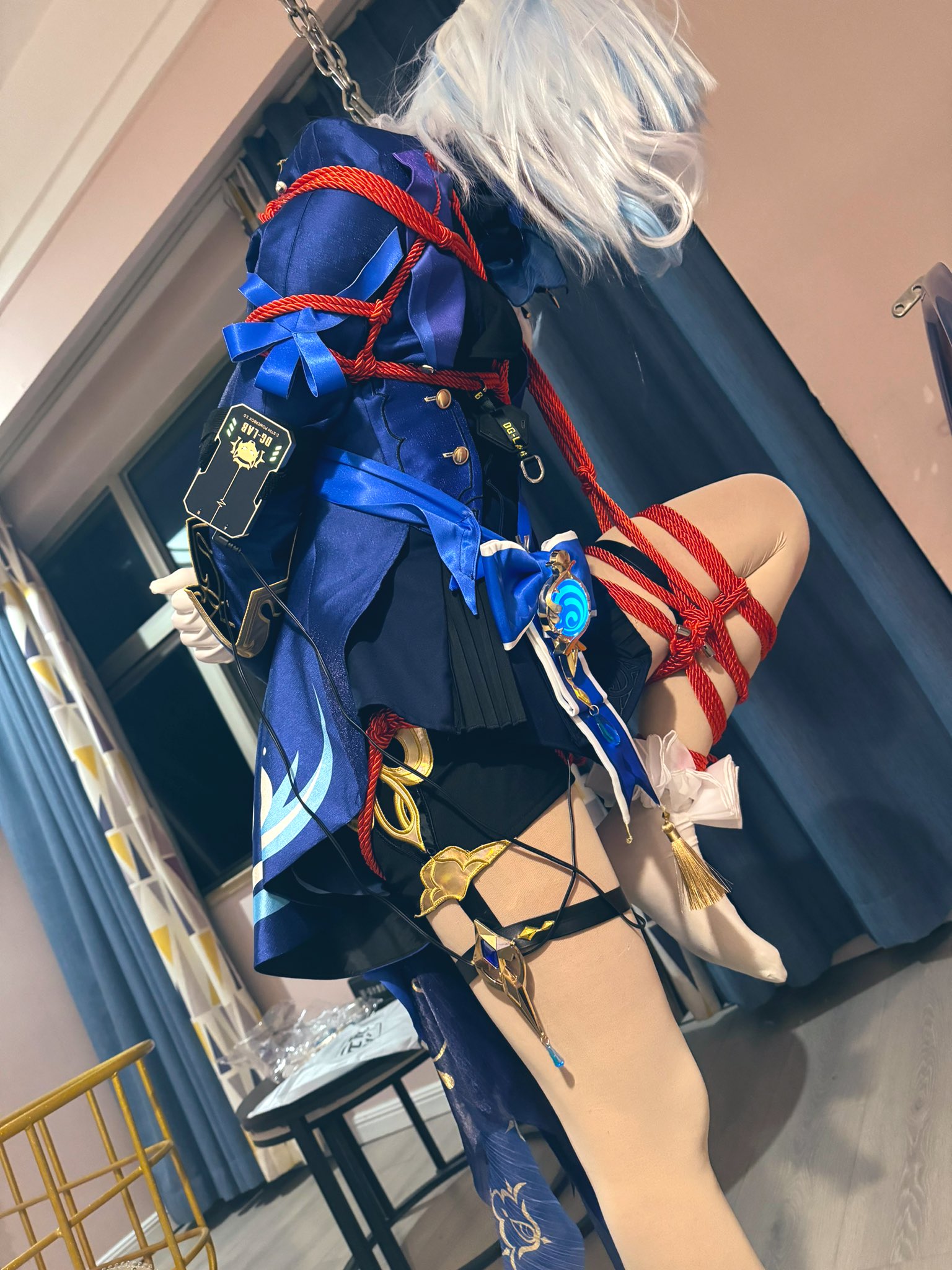 ω・)✄╰ひ╯ on X: 芙宁娜受刑中vol.2 挨捆:@Shiyi2333 男娘捆绑cos  t.coAakmM28jZJ  X