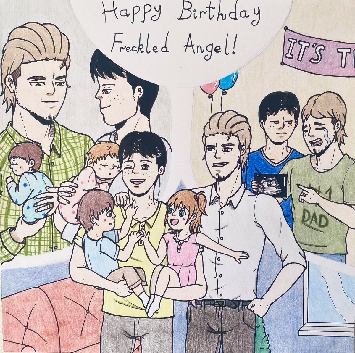 JeanMarco Week - Day 7: Birthday 🎉

Also, Happy Father’s Day! Philip and Rosie ‘Bodt’ Kirstein love both of their dads very much! 💙💖
#Jeanmarco #JeanKirstein #MarcoBodt #Jeanmarcoweek24