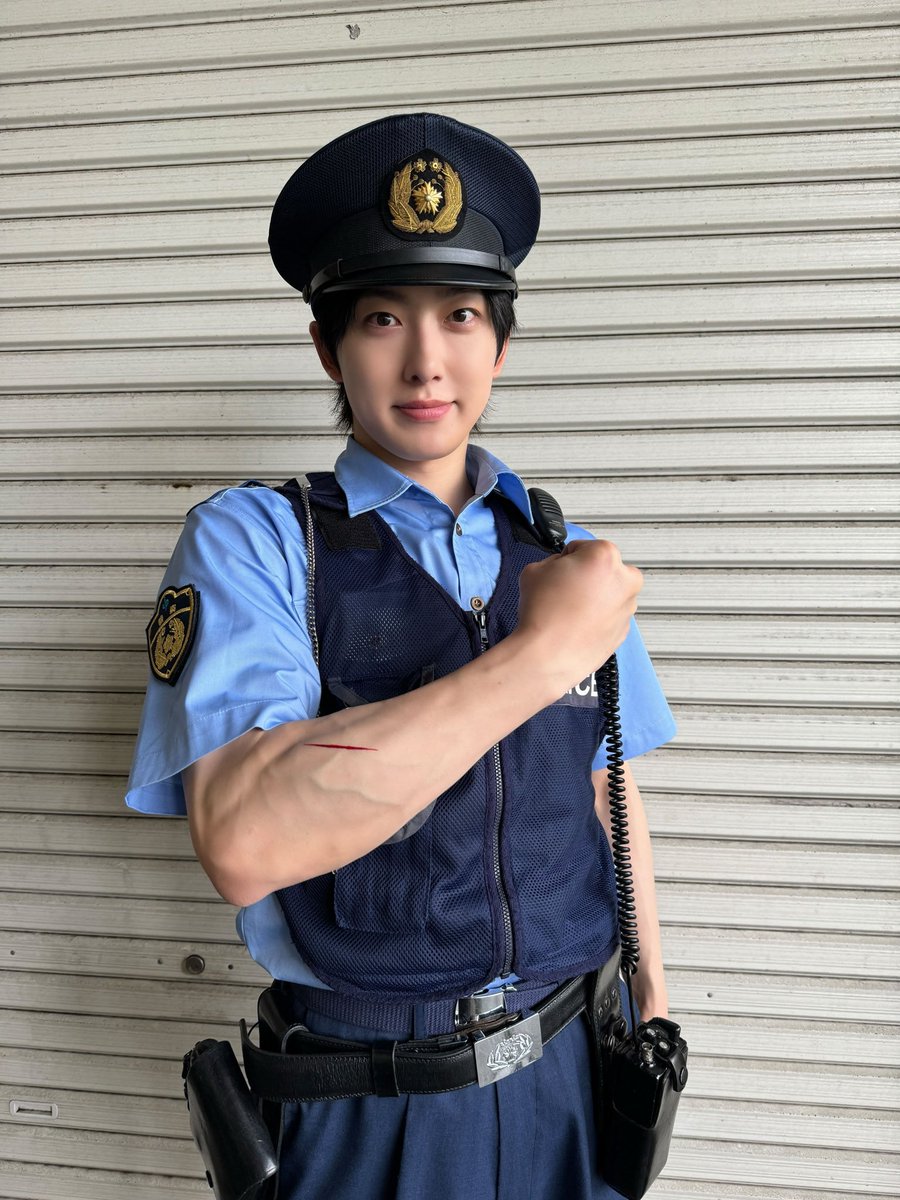 MT06F's tweet photo. こんばんは、FUMA巡査です！ 🚨
THE突破ファイル見て頂けましたか~？
初���技でとても緊張しましたが、突破交番の皆さんに助けられながら楽しく撮影させていただきました！！！
僕たち&amp;TEAMのファンのLUNÉの皆さんにも新しい一面を見せることができて嬉しいです！ https://t.co/UQ4x6EPt16