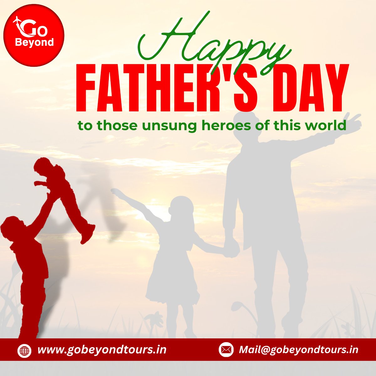 gobeyondtour's tweet photo. Father's Day - To celebrate who you are today and the unconditional support system that we get in the form of our father. #happyfathersday #gobeyondtours #gobeyondnow #gobeyond
Along with #fathersday, India also celebrate #GangaDussehra, many wishes🕉️🙏🏻
https://t.co/U0WGRp0yYN https://t.co/TYttpx5V9P