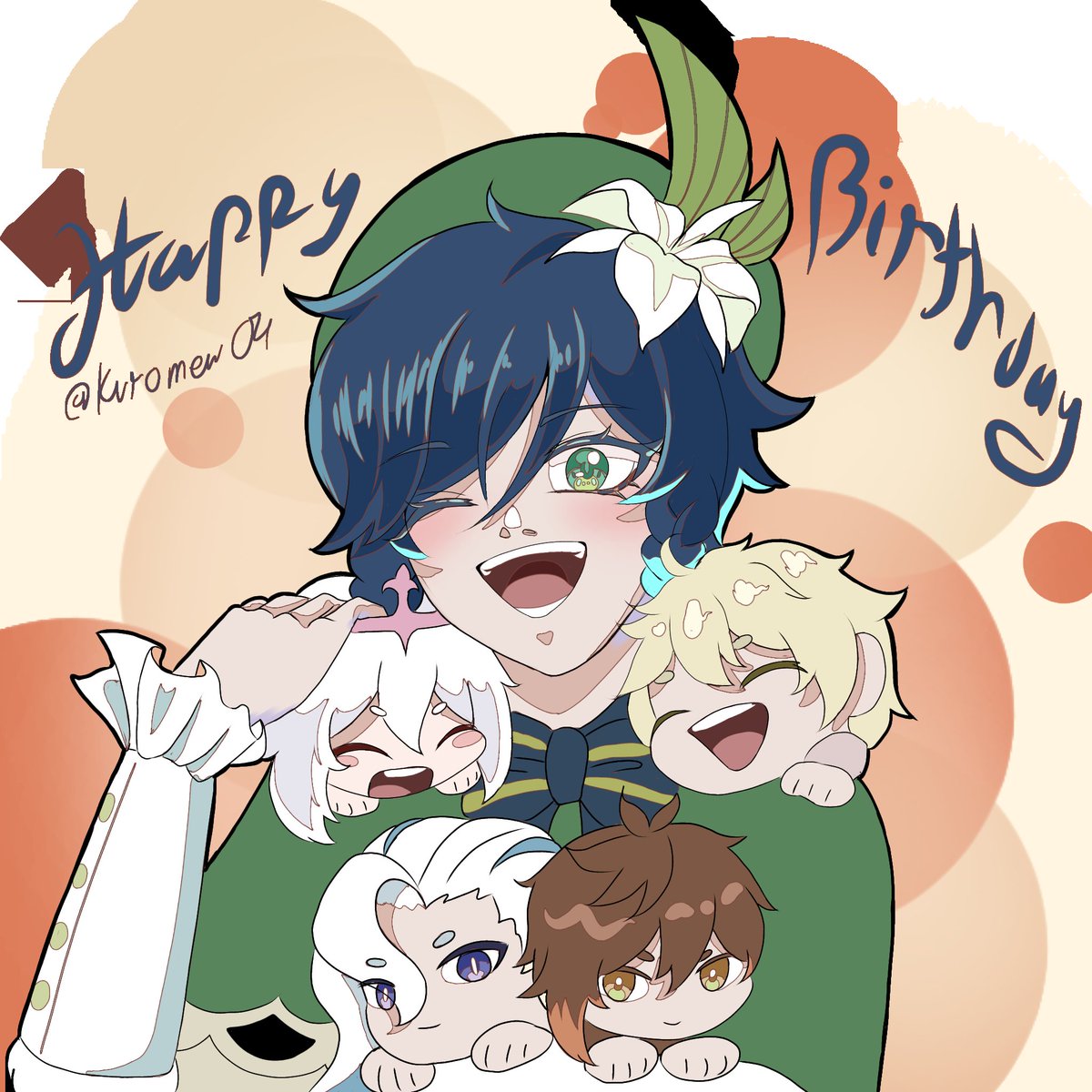 Kuromew_04's tweet photo. Happy Birthday Venti ๐ซถ๐๐
#GENSHINIMPACT #Venti #Zhongven #Neuven #paimon #aether https://t.co/fJGGUm9CcX