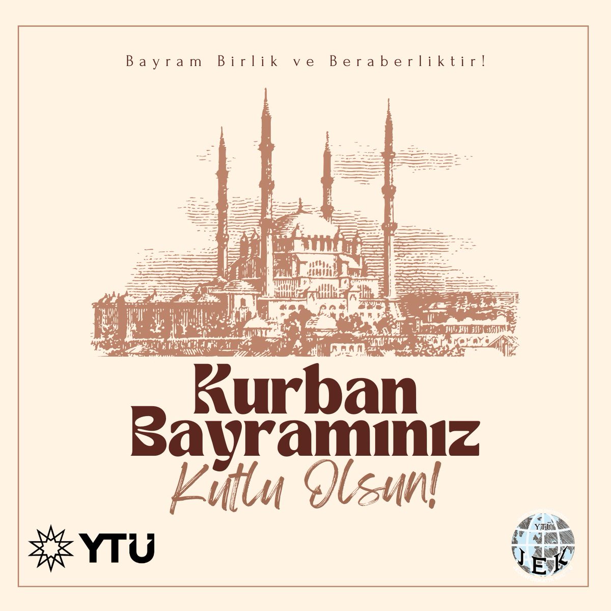 Kurban Bayramınız kutlu olsun. Sevdiklerinizle birlikte mutlu, huzurlu, sağlıklı bayramlar geçirmenizi diliyoruz.
