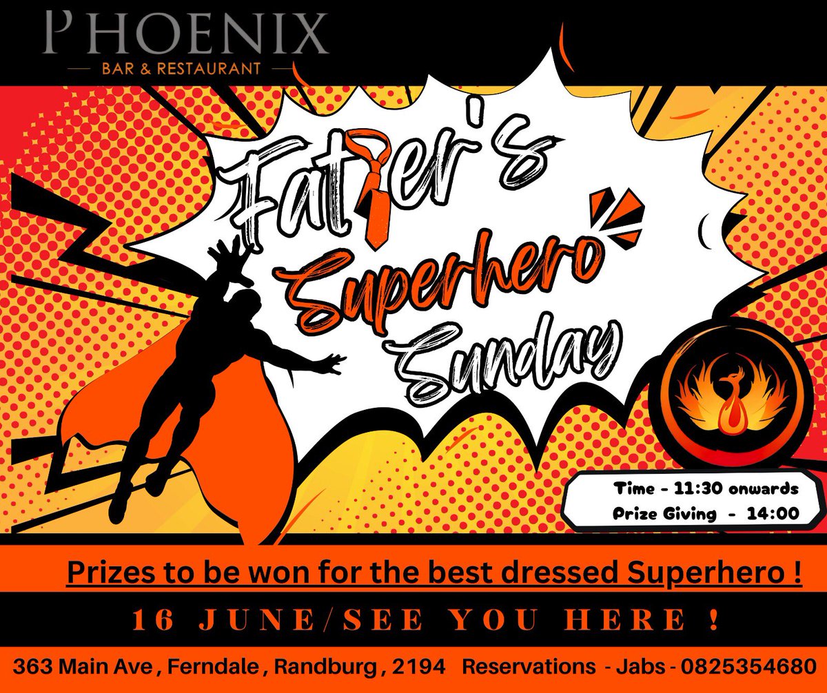 Phoenixbar2's tweet image. Hi #Randburg Join us for Superhero Sunday - Eisbein &amp;amp; Sausage platter - R299, 1kg Ribs &amp;amp; 1kg Wings - R349
363 Main Ave, Ferndale
P.S. we are off grid with water - bring a container &amp;amp; fill up
#water