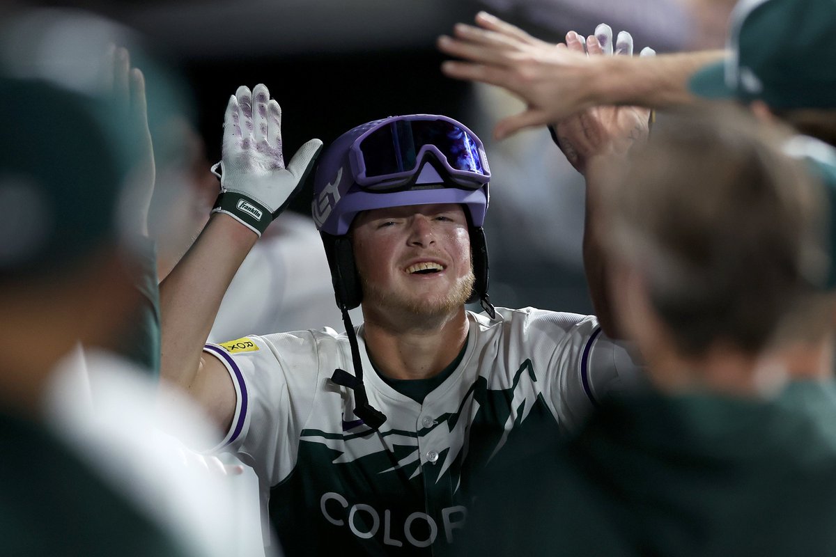 OptaSTATS's tweet photo. The @Rockies are the only MLB team in the modern era to have one player with a multi-HR game (Hunter Goodman), another player with a grand slam (Michael Toglia) and another player with a straight steal of home (Ryan McMahon) all in the same game. https://t.co/bdbCRztQwM