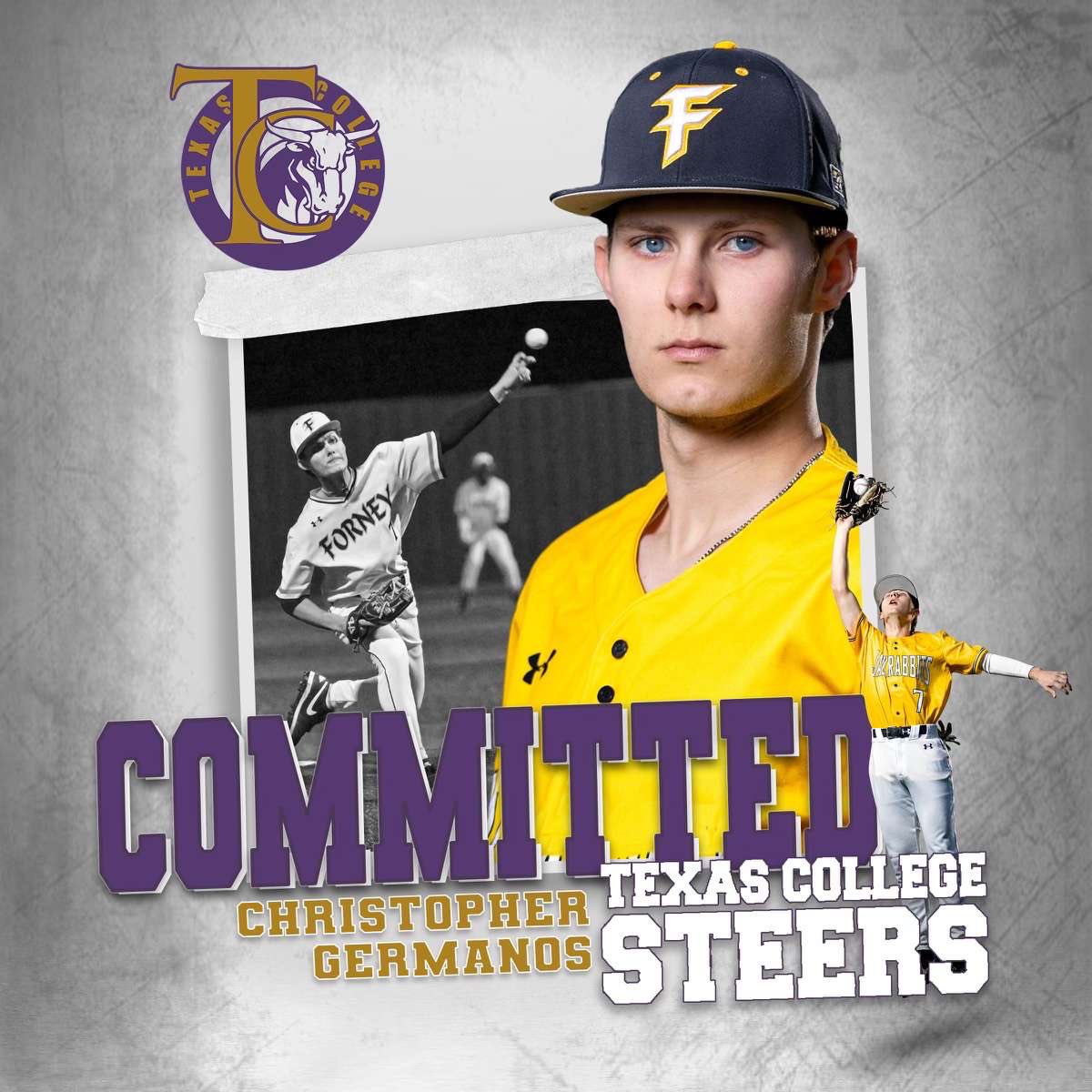Chris Germanos (@germanoschris) on Twitter photo I am very blessed to announce my commitment for academics and baseball career at Texas College . First, I want to thank God for giving me the opportunity to play this game. I want to thank my family, coaches, and friends for supporting me.
<a href="/Coach_JJackson2/">Coach Jarrail Jackson</a> <a href="/5ATxHSBaseball/">5ATxHSBaseball</a> I am very blessed to announce my commitment for academics and baseball career at Texas College . First, I want to thank God for giving me the opportunity to play this game. I want to thank my family, coaches, and friends for supporting me.
<a href="/Coach_JJackson2/">Coach Jarrail Jackson</a> <a href="/5ATxHSBaseball/">5ATxHSBaseball</a>