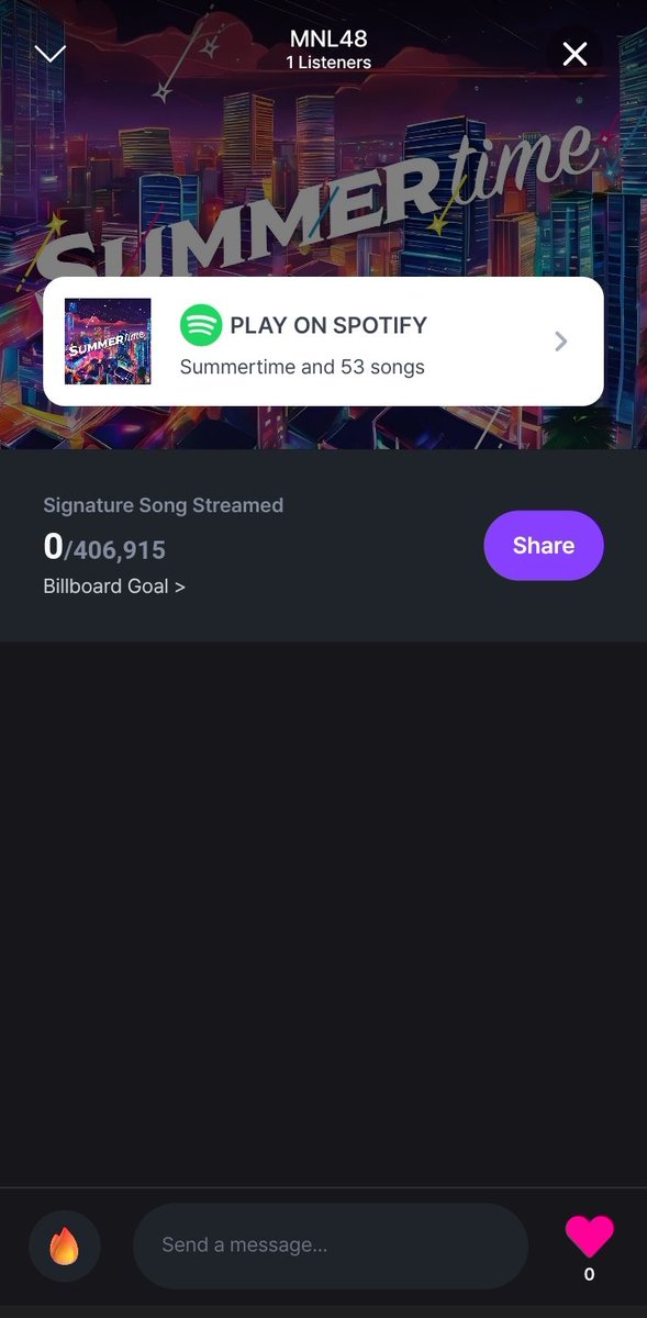 New streaming party for #MNL48_Summertime 📢

MNL48 STREAMING PARTY - Join us for 406,915 streams!

🔗:
streamwiths.page.link/U8nq 

#MNL48 <a href="/mnl48official/">MNL48</a>