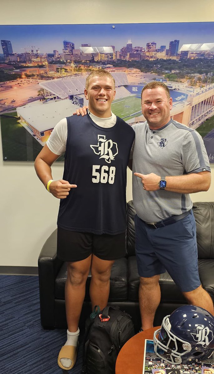 Erben Birkhoff (@erbenbirkhoff) on Twitter photo After a great camp and an amazing conversation with <a href="/mbloom11/">Mike Bloomgren</a> and <a href="/SandersDavis225/">Sanders Davis</a> I am ecstatic to announce that I have earned a full ride scholarship to play football and further my education <a href="/RiceUniversity/">Rice University</a> !!!! I want to thank @keithwagnerxfl and <a href="/mcvey_todd/">Todd McVey</a> all the hours After a great camp and an amazing conversation with <a href="/mbloom11/">Mike Bloomgren</a> and <a href="/SandersDavis225/">Sanders Davis</a> I am ecstatic to announce that I have earned a full ride scholarship to play football and further my education <a href="/RiceUniversity/">Rice University</a> !!!! I want to thank @keithwagnerxfl and <a href="/mcvey_todd/">Todd McVey</a> all the hours