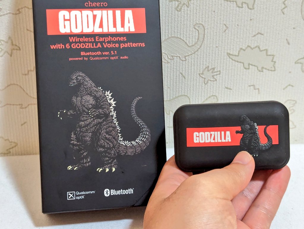 cheero ゴジラ ワイヤレス イヤホン ギドゴジ