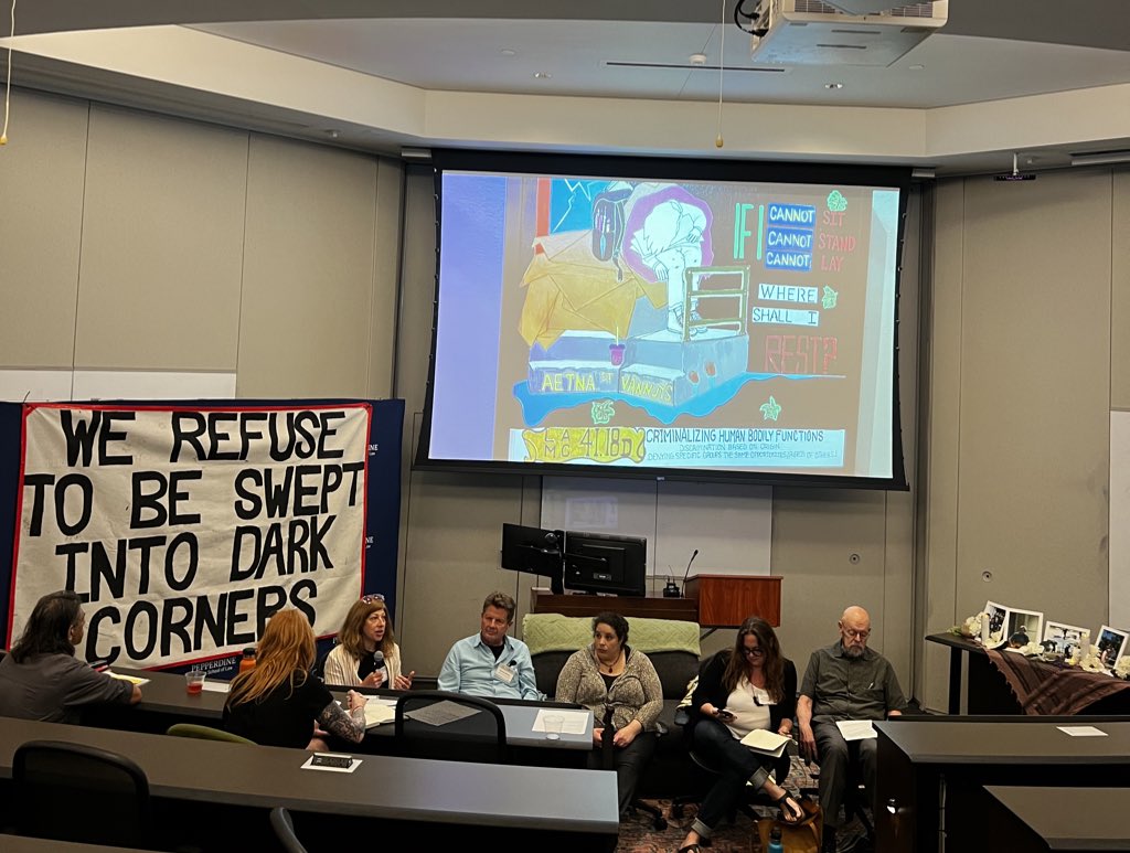 Sara_G_Ross's tweet photo. Panel on Belongings, Dispossession, and Houselessness @NBlomley
 @alpslawprop #alps24 https://t.co/zdvr68XRSg