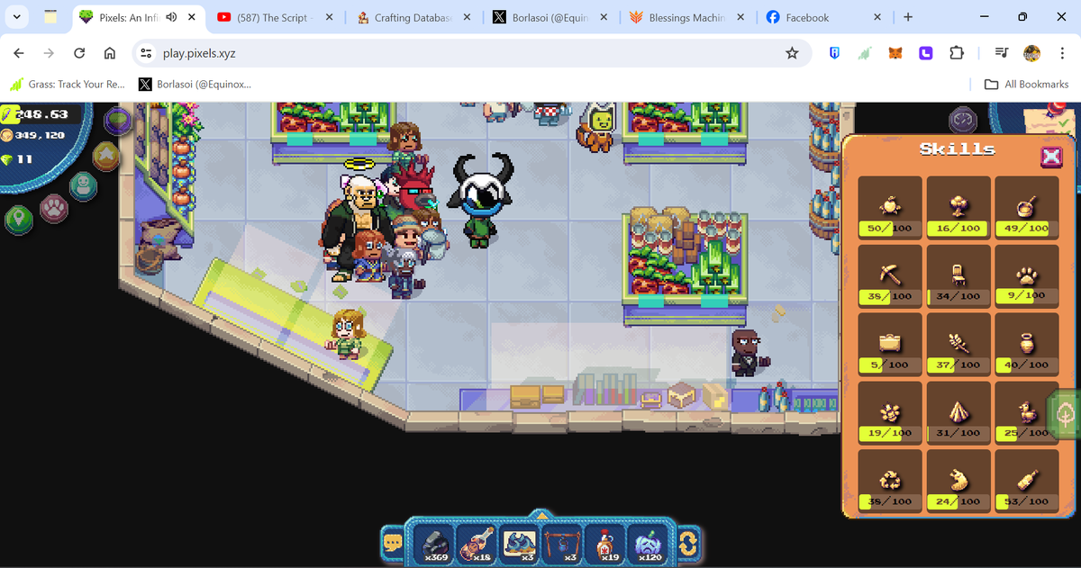 0xBorlasoi's tweet photo. Need to atleast lvl 50 cooking, 40 mining and 35 woodwork 🫠. I hope i can level up my mining before chap II...
@pixels_online #FullGrind #NPC #Borlasoi #Chapter2 https://t.co/l61YtsIYWs