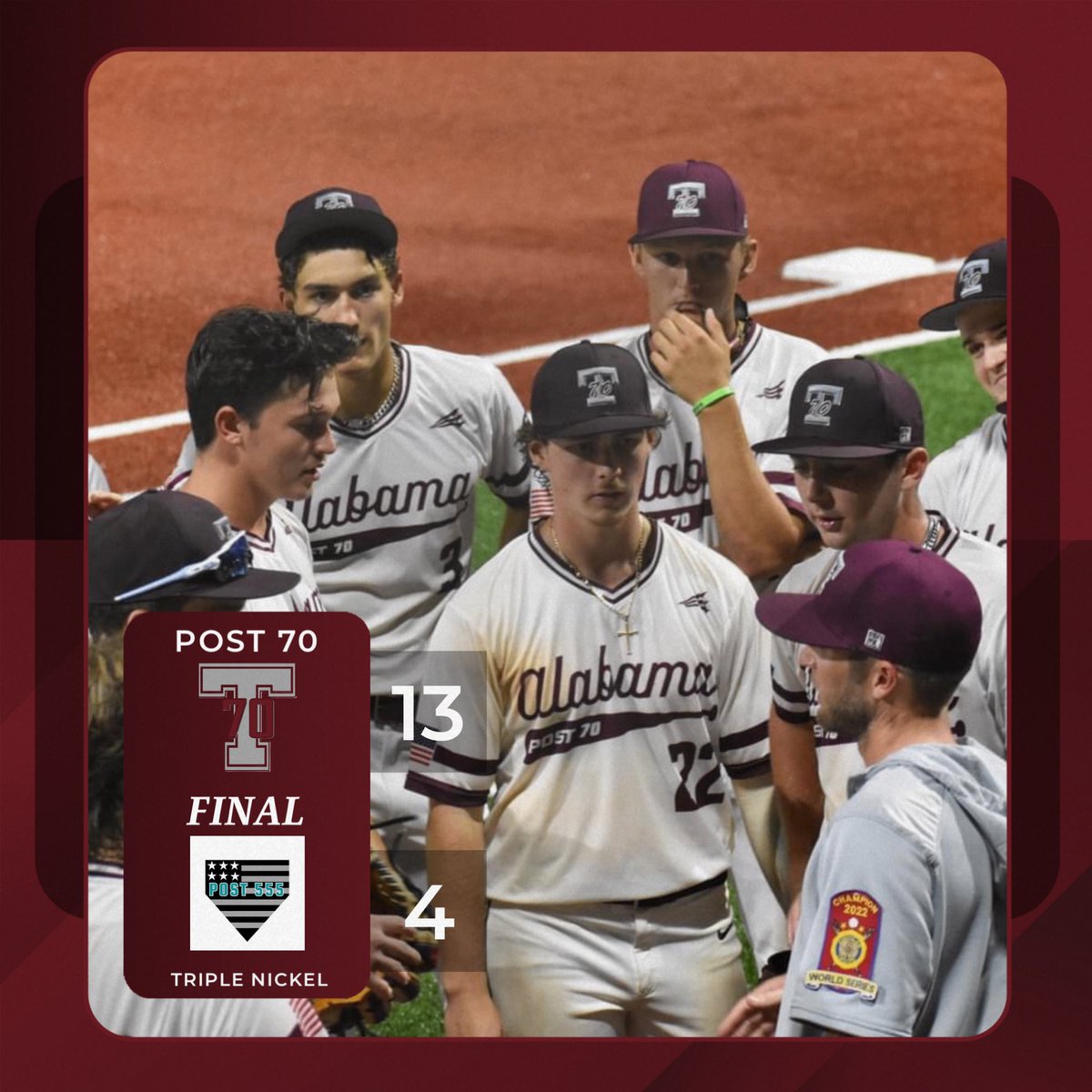 G11 Final

WP: <a href="/willrice06/">Will Rice</a> 

MH: <a href="/HoustonMarkham/">Houston🌴</a> (3) <a href="/TheCadenCollier/">Caden Collier</a> (2) <a href="/payne_jefcoat/">Payne Jefcoat</a> (2) <a href="/PorterDykes/">Porter Dykes</a> (2) <a href="/GunnerJustice_/">Gunner Justice</a> (2) <a href="/haze_mccorkel/">Haze Mccorkel</a> (2)

2B: Markham, Collier, Justice, McCorkel
3B: Jefcoat 

#OurBrand | #70boys