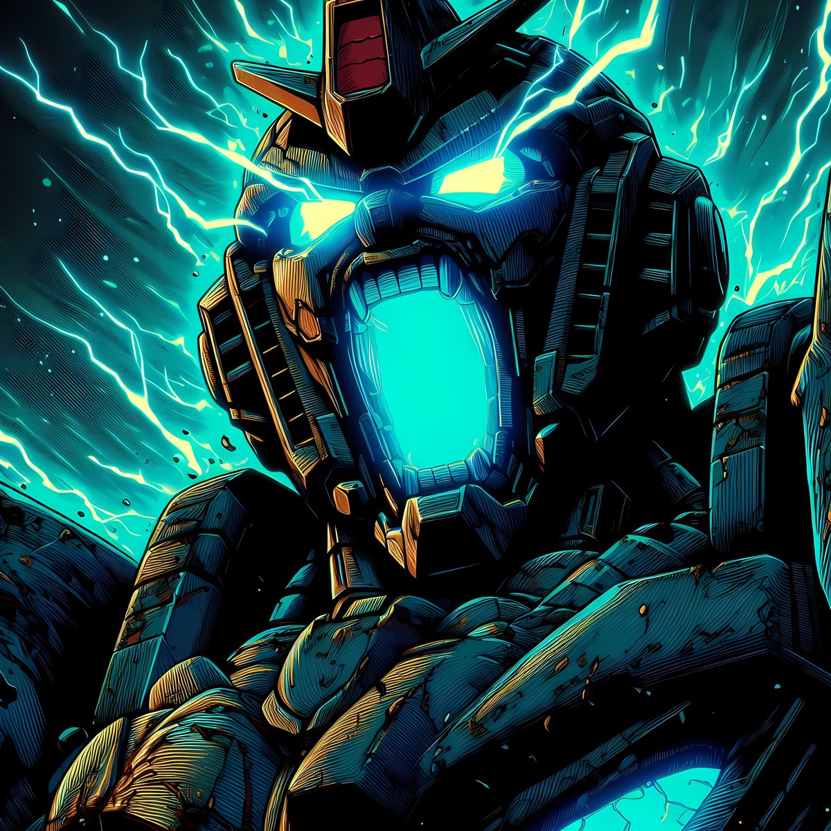 'Blue Power' by PowerPixel, consistently impressive and worth a visit, prolific and affordable, 
shop at:
objkt.com/@powerpixelkk 

#BuyNow #ClickThru