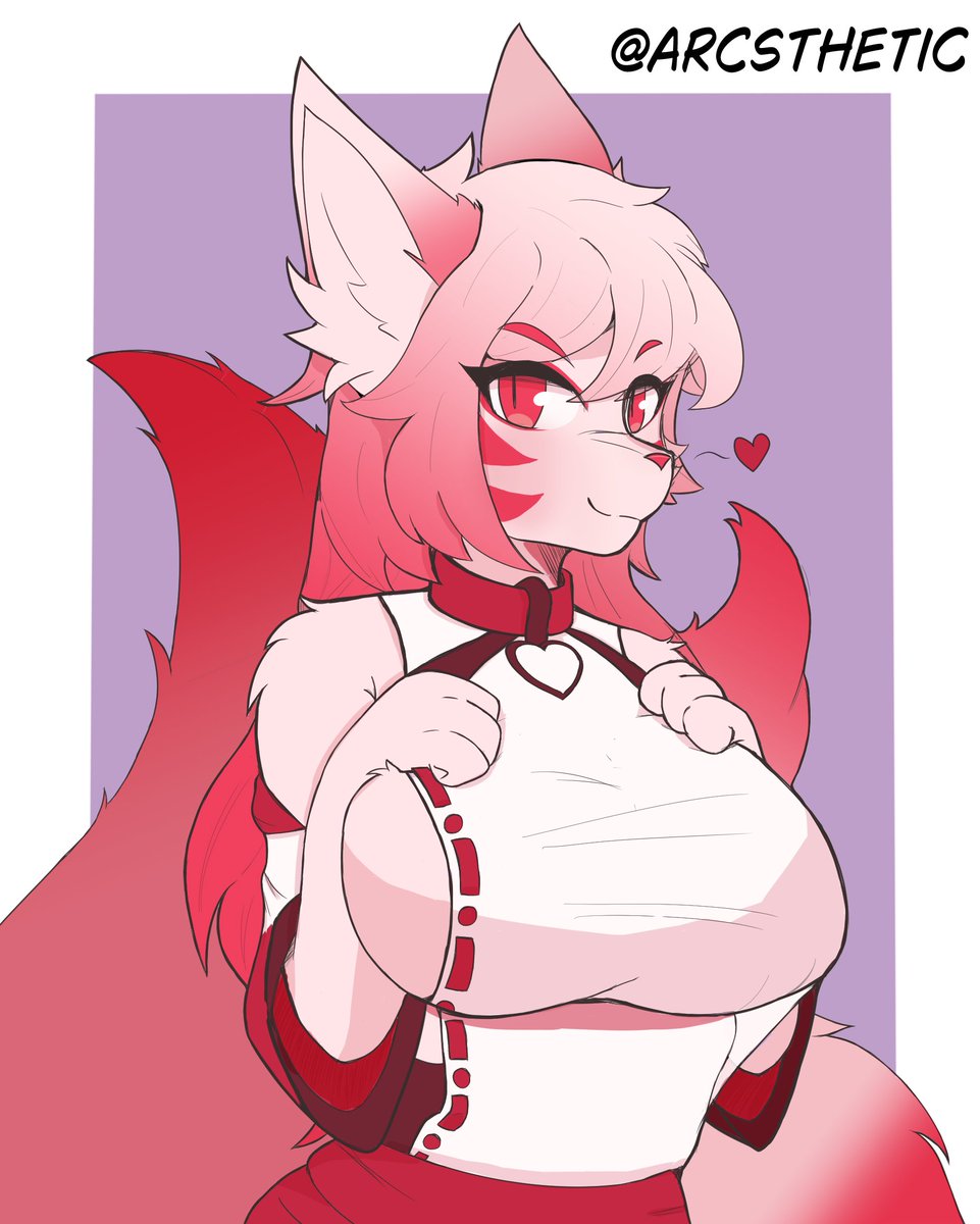 Kitsune goddess flashing you a look...
A little something for <a href="/yangkaite/">Kath 羊</a>!