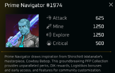 popryo's tweet image. Prime Navigatorのパラメータです！
Goldは不明💦

#Spacnation #orion #primenavigator #alphagate