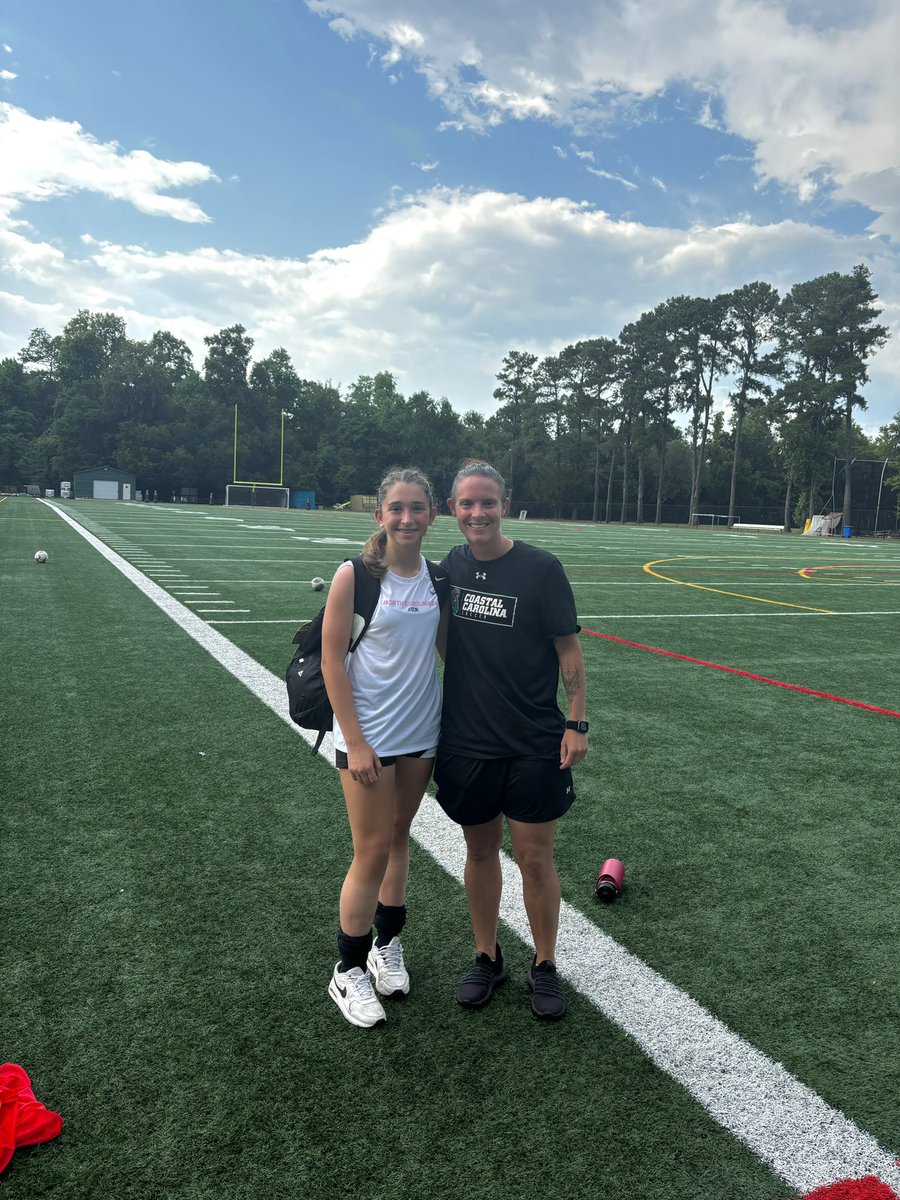 Thank you <a href="/CoastalWSoccer/">Coastal Women's Soccer</a>, <a href="/JoChubb10/">Jo Chubb</a>, Coach Samuel, Coach Oakes, and Coach Benson for an amazing ID Camp today!! I loved getting to see the campus and have the opportunity to showcase myself!! 

<a href="/starsofma/">FC Stars</a> 
<a href="/ECNLgirls/">ECNL Girls</a> 
<a href="/ImYouthSoccer/">ECNL/GA/Recruiting/College Soccer</a> 
<a href="/ImCollegeSoccer/">College Soccer Truth ™</a> 
@SoccerMomInt