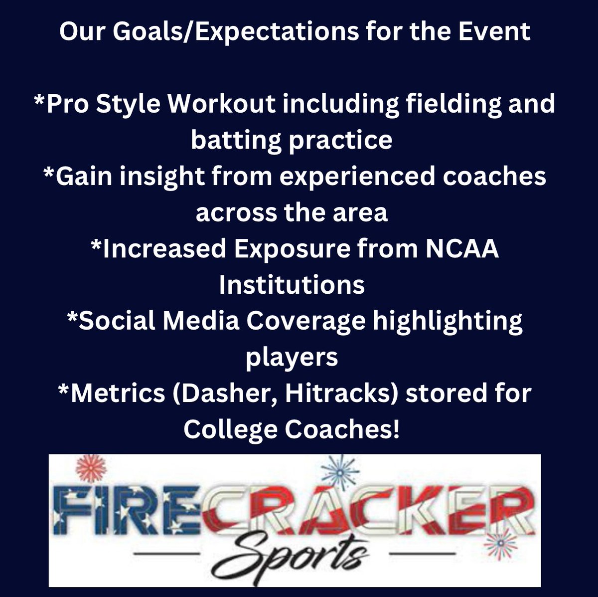 FirecrackerSB's tweet photo. In the two week count down, check out this line up for coaches coming June 28th camp night!! Who’s coming to see us?! 🤩👏🏼#timetoputinthework https://t.co/toJElTy3Ts